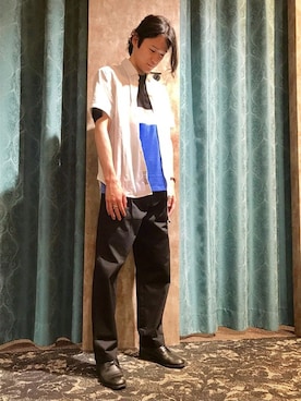 「HVC（エイチブイシー）のアイテム（パンツ）」を使った、HVCあべの店さん（メンズ・180cm）の夏コーディネート