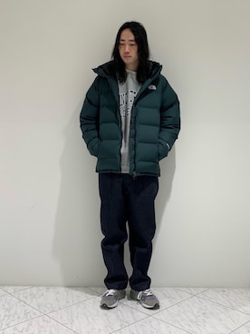 「Thingless（シングレス）のアイテム（パンツ）」を使った、takeさん（メンズ・182cm）の冬コーディネート