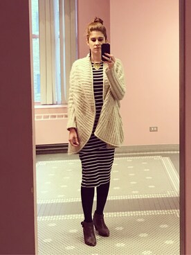 「Anthropologie（アンソロポロジー）のアイテム（その他アウター）」を使った、nichallさん（レディース・170cm）の春コーディネート