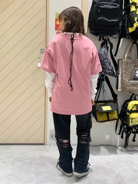 X-girl STAFFさん(レディース・145cm)の春コーディネート