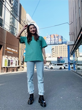 X-girl STAFFさん(レディース・165cm)の春コーディネート