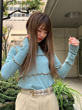 X-girl STAFFさん（レディース・158cm）の春コーディネート