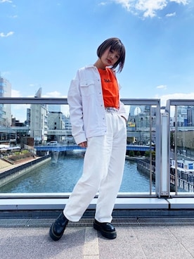 X-girl STAFFさん（レディース・162cm）の春コーディネート