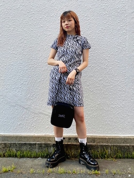 X-girl STAFFさん（レディース・154cm）の春コーディネート