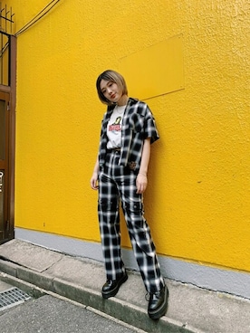 X-girl STAFFさん（レディース・162cm）の夏コーディネート