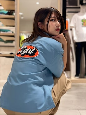 X-girl STAFFさん（レディース・153cm）の夏コーディネート