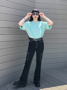 X-girl STAFFさん（レディース・162cm）の夏コーディネート