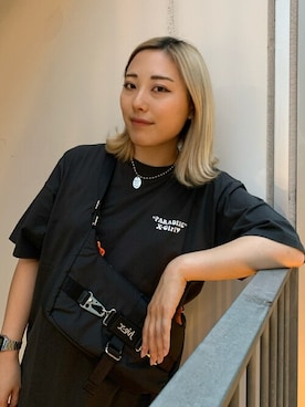 X-girl STAFFさん(レディース・158cm)の夏コーディネート