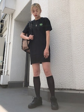 X-girl STAFFさん（レディース・168cm）の夏コーディネート