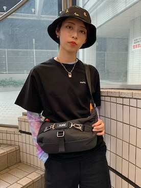 X-girl STAFFさん(レディース・157cm)の夏コーディネート