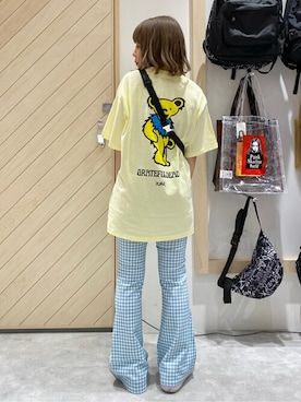 「アイテム（パンツ）」を使った、X-girl STAFFさん（レディース・145cm）の夏コーディネート