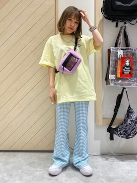 X-girl STAFFさん（レディース・145cm）の夏コーディネート