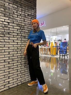 「螟上さ繝ｼ繝・」｜X-girl STAFFさん（レディース・174cm）の夏コーディネート