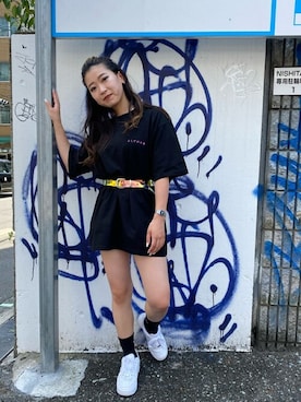 X-girl STAFFさん(レディース・152cm)の夏コーディネート