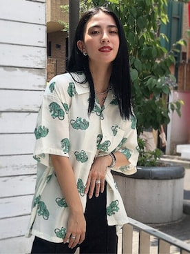 X-girl STAFFさん（レディース・158cm）の夏コーディネート