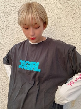 X-girl STAFFさん（レディース・158cm）の夏コーディネート