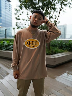 X-girl STAFFさん（メンズ・161cm）の秋コーディネート