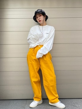 X-girl STAFFさん（レディース・158cm）の秋コーディネート