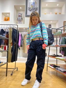 X-girl STAFFさん(レディース・155cm)の秋コーディネート