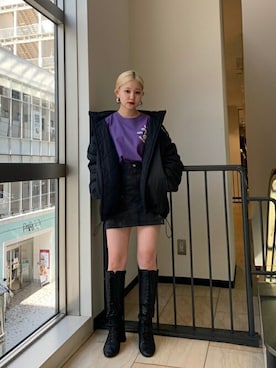 X-girl STAFFさん(レディース・148cm)の秋コーディネート