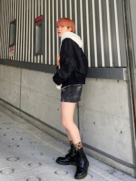 X-girl STAFFさん（レディース・158cm）の秋コーディネート