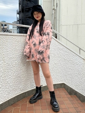 X-girl STAFFさん(レディース・156cm)の秋コーディネート