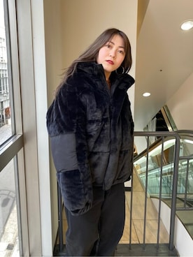 X-girl STAFFさん（レディース・154cm）の秋コーディネート