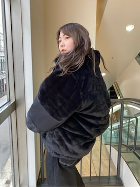 X-girl STAFFさん（レディース・153cm）の秋コーディネート