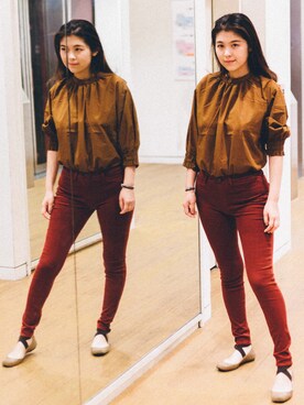 「Jessica Simpson（ジェシカシンプソン）のアイテム」を使った、Fang Fangさん（レディース・170cm）の夏コーディネート