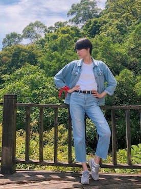 「80年代」｜「アイテム（トップス）」を使った、chiling さん（レディース・170cm）の春コーディネート