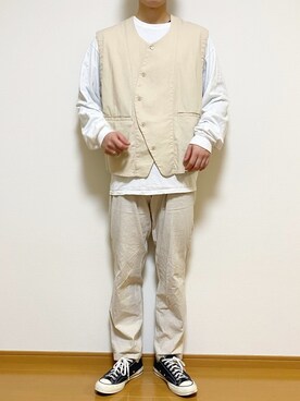 だいさん（メンズ・177cm）の春コーディネート