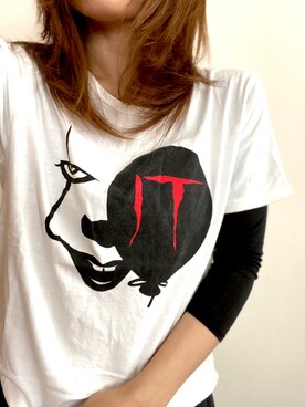 「iT（イット）のアイテム（トップス）」を使った、Nyart にゃあーとさん（レディース・164cm）の秋コーディネート