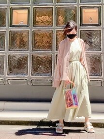 Ameri（アメリ）の「MEDI BACK OPEN COTTON DRESS（ワンピース）」 - WEAR