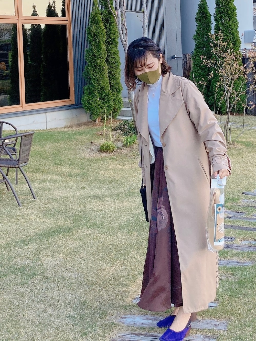 Ameri（アメリ）の「BACK LACE COAT（トレンチコート）」 - WEAR