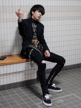 MOTEASOさん（メンズ・180cm）の春コーディネート