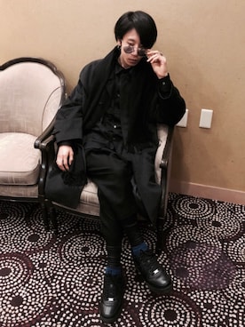 「新年一発目」｜「アイテム（その他アウター）」を使った、MOTEASOさん（メンズ・180cm）の冬コーディネート