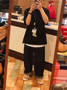 「Right-on（ライトオン）のアイテム（タンクトップ）」を使った、Rinさん（メンズ・153cm）の夏コーディネート