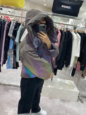 「アイテム（ダウンジャケット/コート）」を使った、果楠さん（レディース・166cm・10代）の秋コーディネート