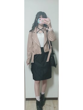 「Darich（ダーリッチ）のアイテム（ジャケット/アウター）」を使った、cocoa0827さん（レディース・157cm）の春コーディネート