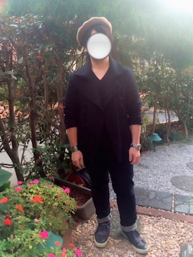 「アイテム（バングル/リストバンド）」を使った、ミニゆうきさん（メンズ・157cm・20代）の冬コーディネート