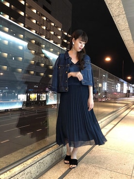「URBAN RESEARCH ROSSO WOMEN（アーバンリサーチ　ロッソ）のアイテム（デニムジャケット）」を使った、kumonさん（レディース・163cm）の春コーディネート