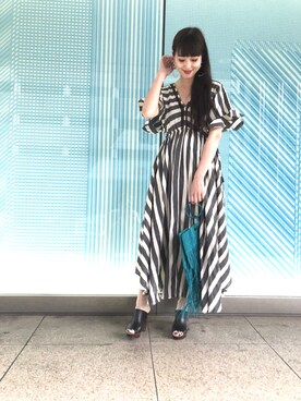 「sara mallika（サラ マリカ）のアイテム（ワンピース/ドレス）」を使った、kumonさん（レディース・163cm）の春コーディネート