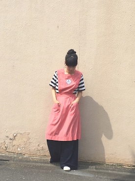 「マリン」｜「アイテム（ジャンパースカート）」を使った、MAOさん（レディース・164cm）の夏コーディネート