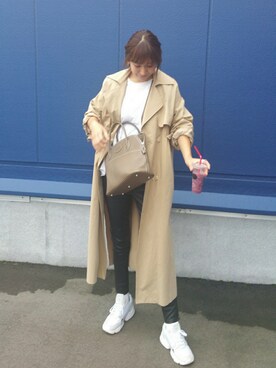 「NINE（ナイン）のアイテム（パンツ）」を使った、chicoさん（レディース・158cm）の秋コーディネート