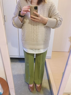 m-nさん（レディース・158cm）の冬コーディネート