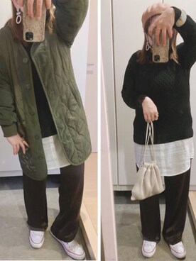 m-nさん（レディース・158cm）の冬コーディネート