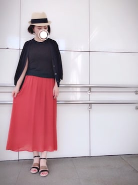 「rps（アールピーエス）のアイテム（サンダル）」を使った、＊megu＊さん（レディース・163cm）の夏コーディネート