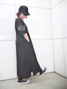 「夏のワントーンコーデ」｜＊megu＊さん（レディース・163cm）の夏コーディネート