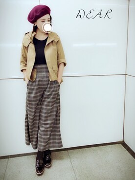 「rps（アールピーエス）のアイテム（マウンテンパーカー）」を使った、＊megu＊さん（レディース・163cm）の秋コーディネート