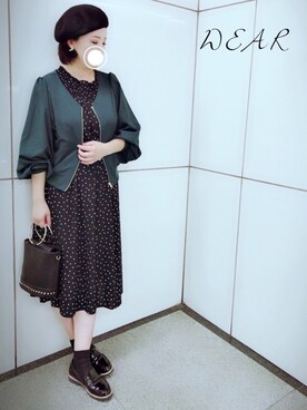 「rps（アールピーエス）のアイテム（ブルゾン）」を使った、＊megu＊さん（レディース・163cm）の秋コーディネート
